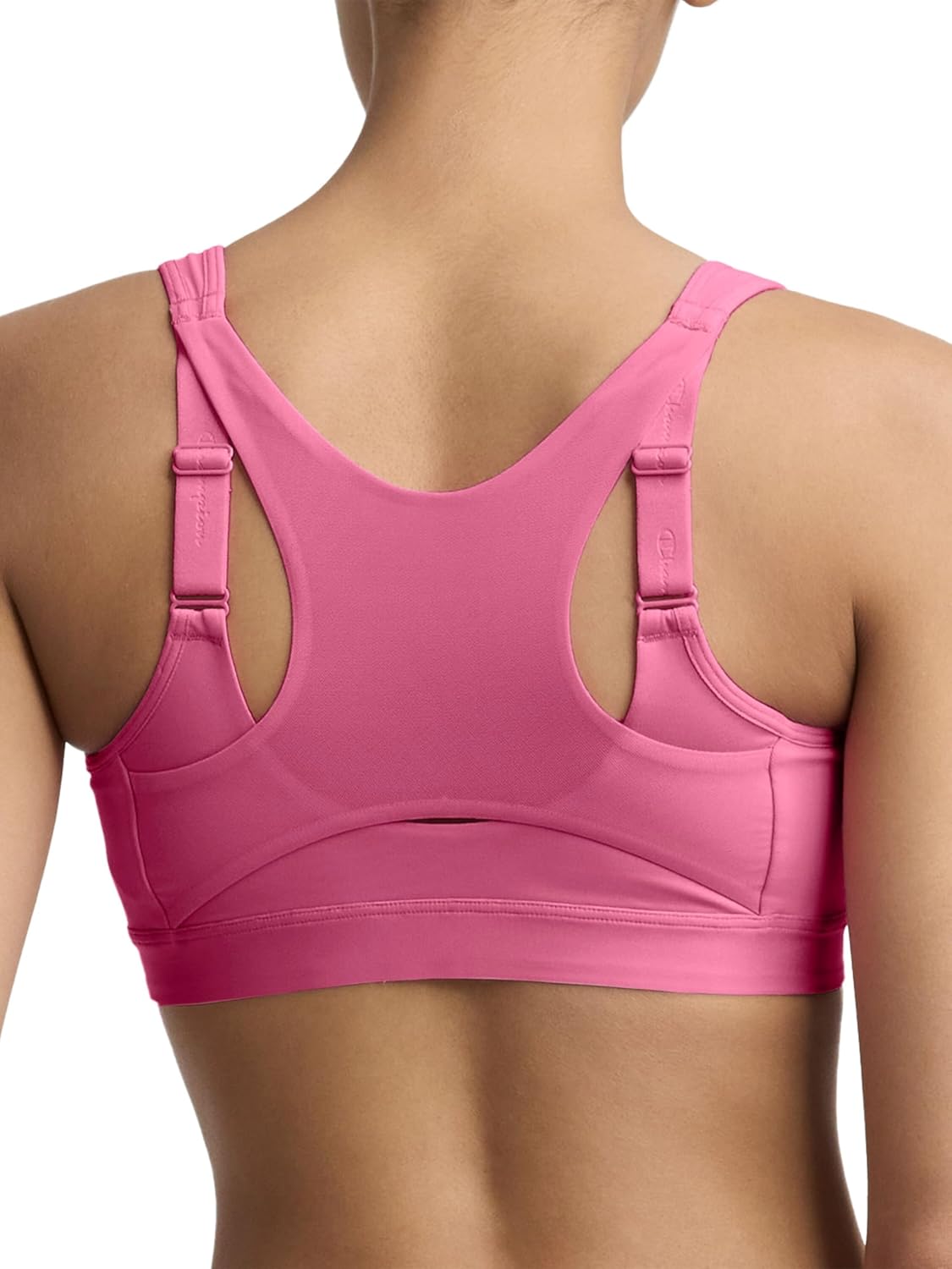 Champion Women's Sports Bra, Motion Control Front-Zip, High-Impact Maximum Support, Breathable, Moisture-Wicking