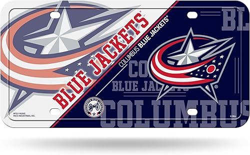 Vista 34 de Rico Industries NHL Hockey Split Metal Auto Tag 6" x 12" - Great for Truck/Car/SUV