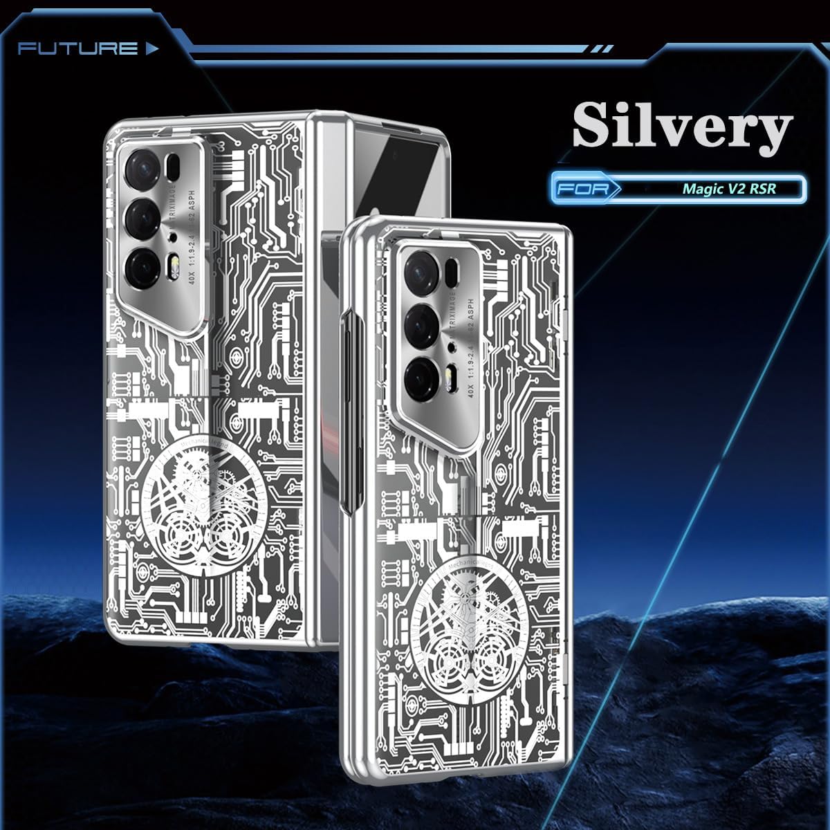 Mobile Phone Case for Honor Magic V2 RSR. Magnetic, Hinge Protective Cellphone Cover/Shell for Honor Magic V 2 RSR