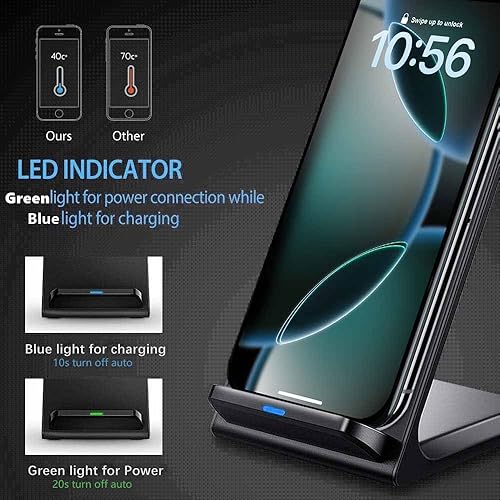 Miniatura 4 de Soporte de carga inalámbrica máxima de 20 W compatible con Apple iPhone 1414 Plus14 Pro14 Pro Max12 13 11ProMaxXXRXS bases de carga inalámbricas