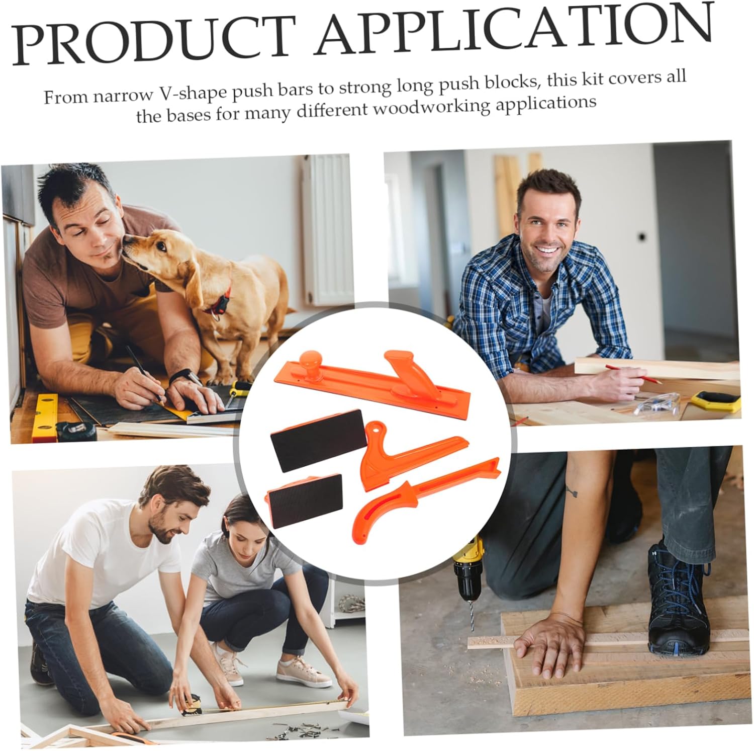 Push Block Router Tool Push Stick for Woodworking Table Saw Alignment Tool