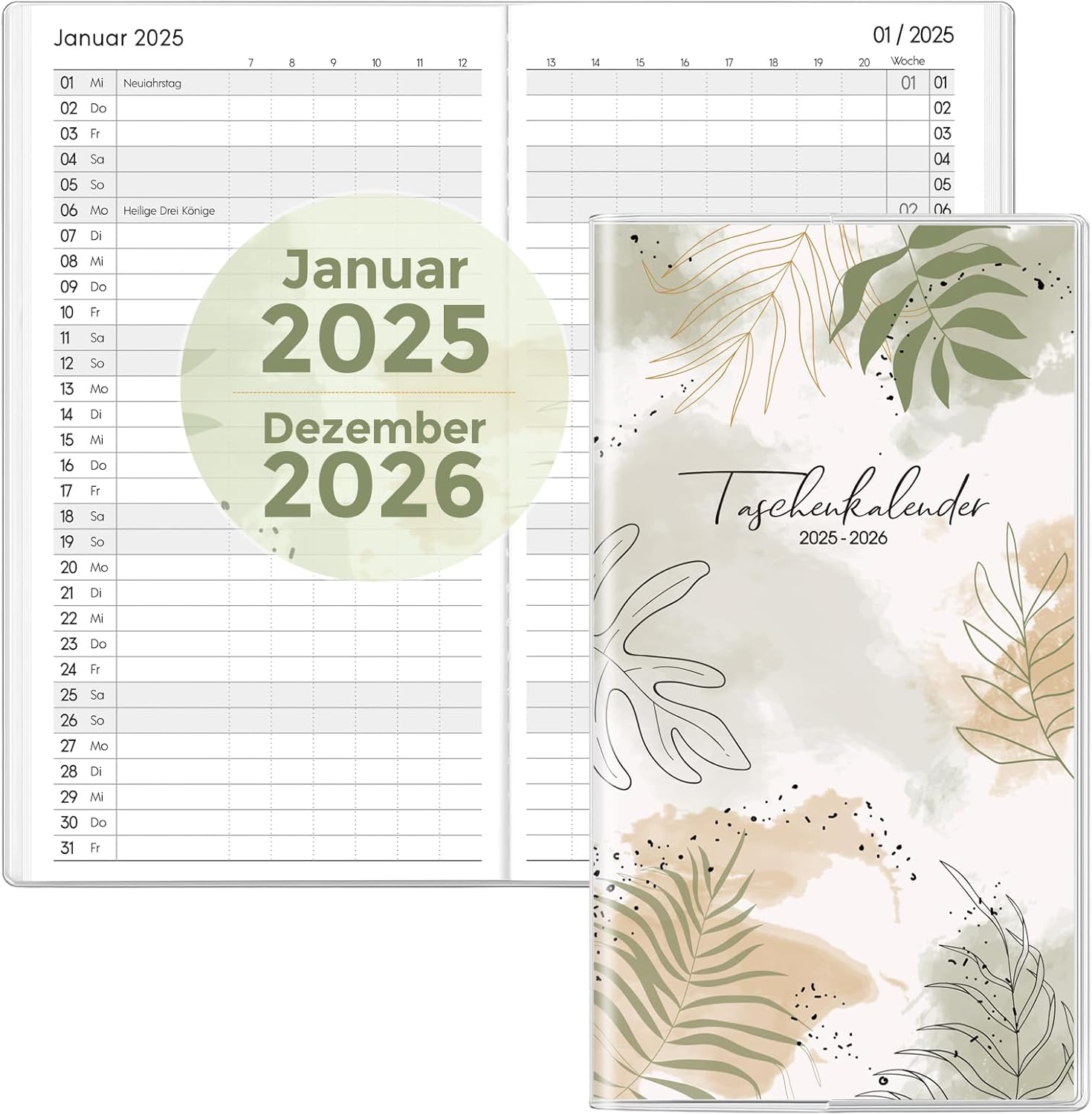 SKYDUE Monthly Calendar 20252026, Monthly Planner Small, Calendar