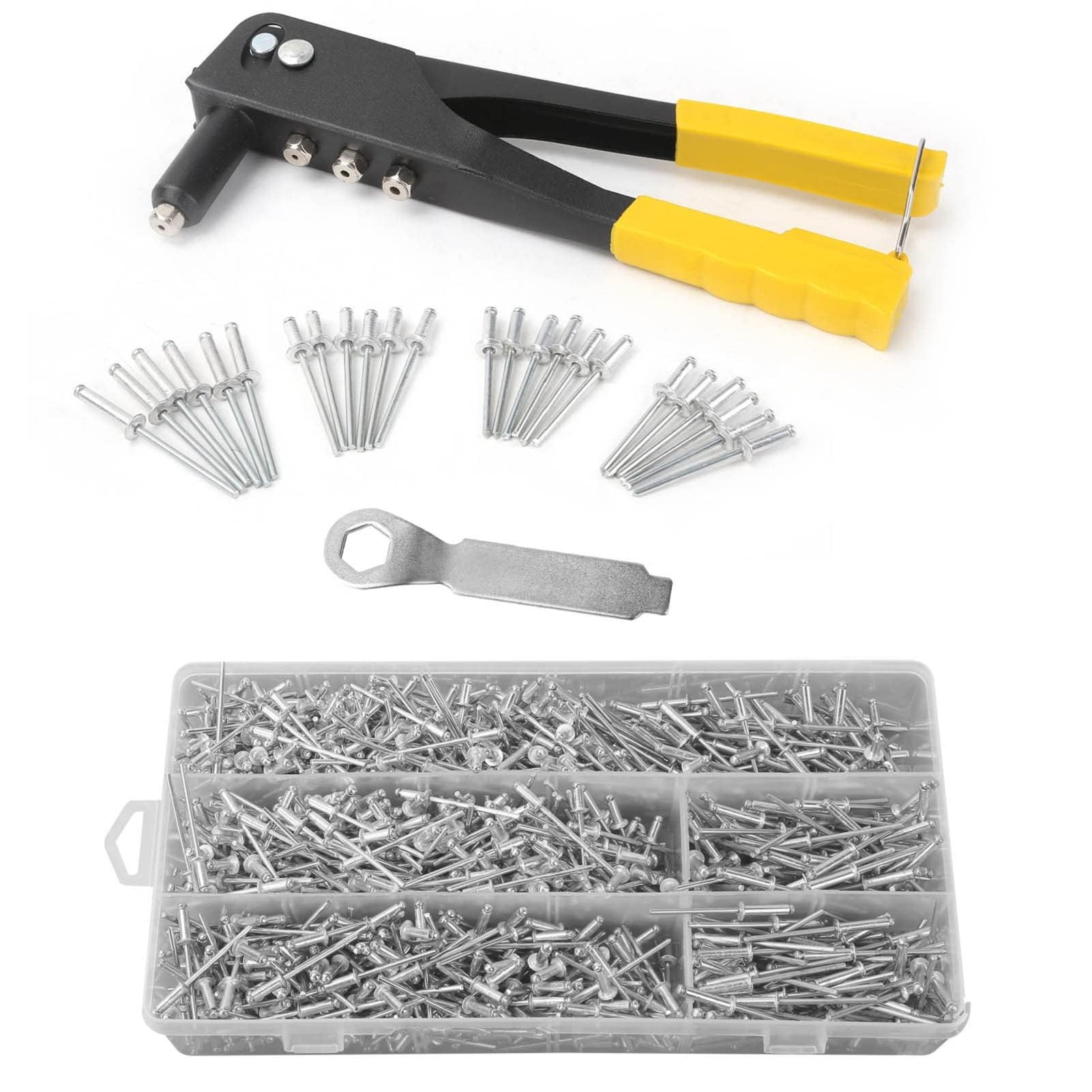 GREENSAPPIRE Manual Riveting Machine Kit – Durable Blind Rivet Hand Tool for DIY, Automotive, and Home Repairs – Includes Wrench