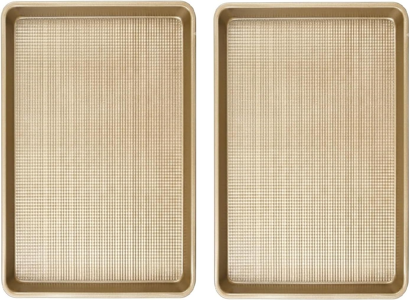 2 Pack Quarter Sheet Pan | 13'' Baking Sheet Pan Set | Cookie Sheet