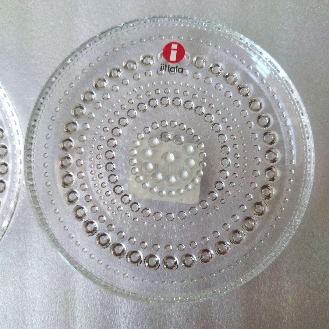 Amazon.co.jp: イッタラカステヘルミ プレート2枚セット10cm クリア