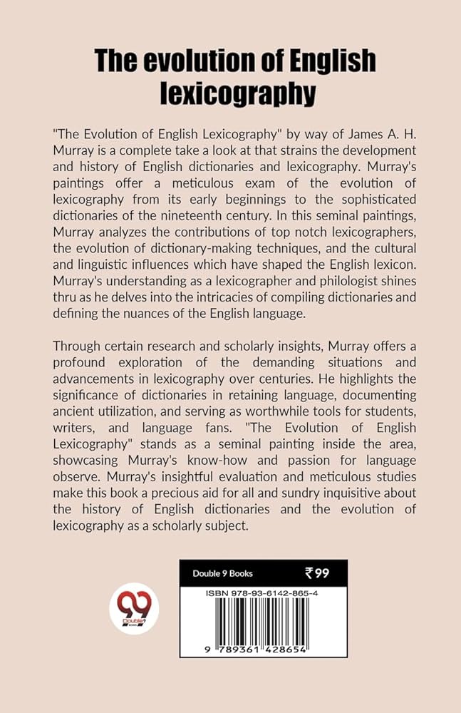 Amazon.com: The evolution of English lexicography