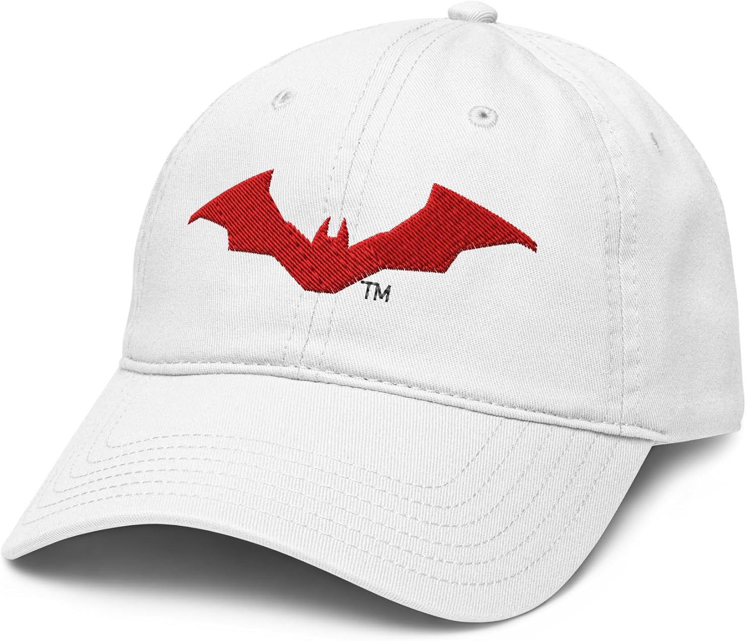 Batman Red Logo Adjustable Baseball Hat