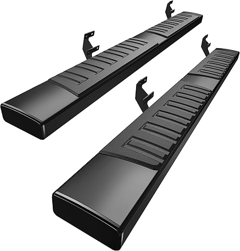 Miniatura 10 de YITAMOTOR Estribos de 6.5 pulgadas compatibles con Ford F150 SuperCab 2015-2025, Ford F250 F350 F450 F550 Super Cab 2017-2024 Barra Nerf con escalón