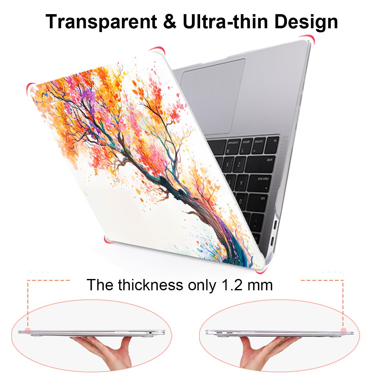 CISSOOK Hard Shell Case For MacBook Air 13" (M1 A2337, 2020-2018 A2179/A1932) - Tree Landscape Design