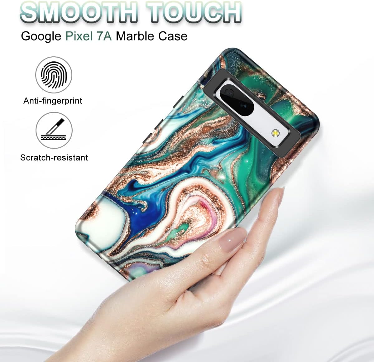 Funda Androgate Diseñada Para Google Pixel 7a Con Pantalla H | Meses