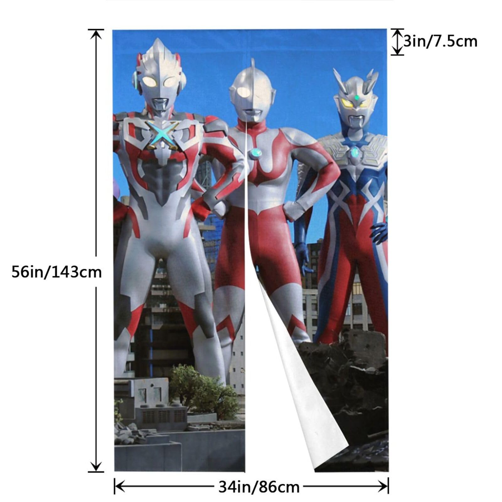 「ウルトラマン」高級暖簾（非売品・新品） Amazon｜のれん ウルトラマン 間仕切り 暖簾 遮光のれん 和風