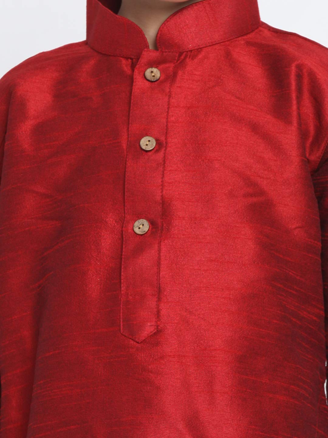 Jbn Creation Boys' Maroon And Black Silk Blend Kurta And Dhoti Pant Set (Vasbuk001Mancdbl, For 5-6 Years)