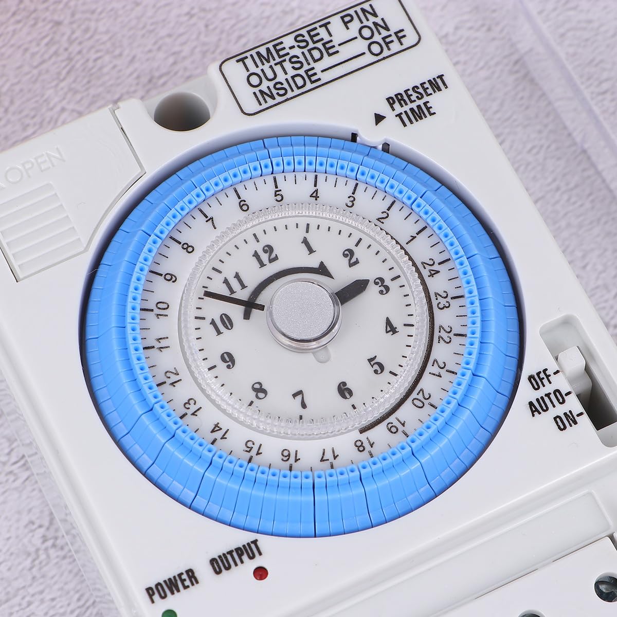 LALAFINA Temporizador Mecánico de Cocina Multifuncional 48vac/DC, Interruptor Temporizador de Conmutación Preciso y Portátil para Control Hornear y Cocinar, Uso Doméstico E Industrial