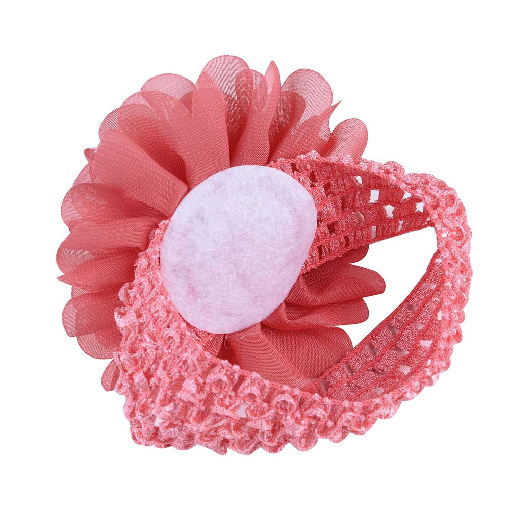 18 Pcs Bébés Filles Bandeaux En Mousseline De Soie Fleur Doux Élastique Bande De Cheveux Accessoires Cheveux pour Nouveau-nés Nourrissons Tout-Petits