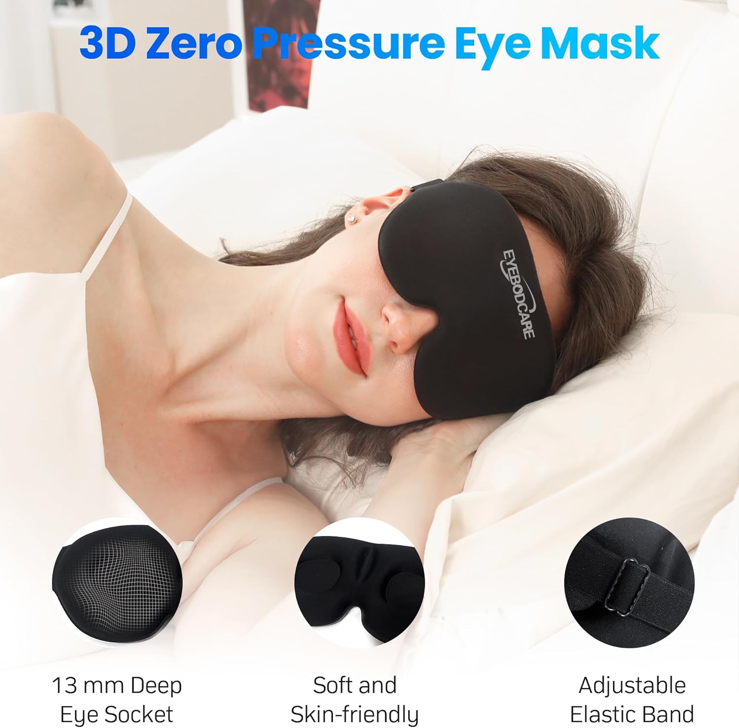 Reusable Ice Packs for Injuries, Hot and Cold Therapy Gel Ice Packs with Flexible Wrap and Eye Mask, for Joint Pain, Swelling, Muscle Pain, Knees, Back, Shoulder & More (3-Piece Set) - Image 8