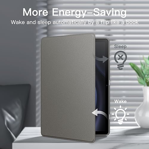 Miniatura 10 de JETech Funda para Samsung Galaxy Tab S9 FE de 10.9 pulgadas con soporte para S Pen y funda protectora para tablet, diseño de folio delgado, visión