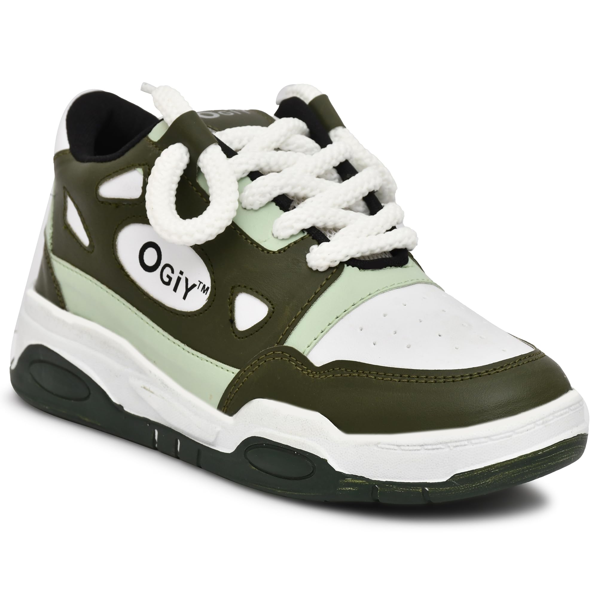 MODESTINE Green high Sports Running,Walking & Gym Jump Casual Sneaker Lightweight Shoes for Mens & Boys 8 (B0DDCMFCW5) Amazon Price History, Amazon Price Tracker
