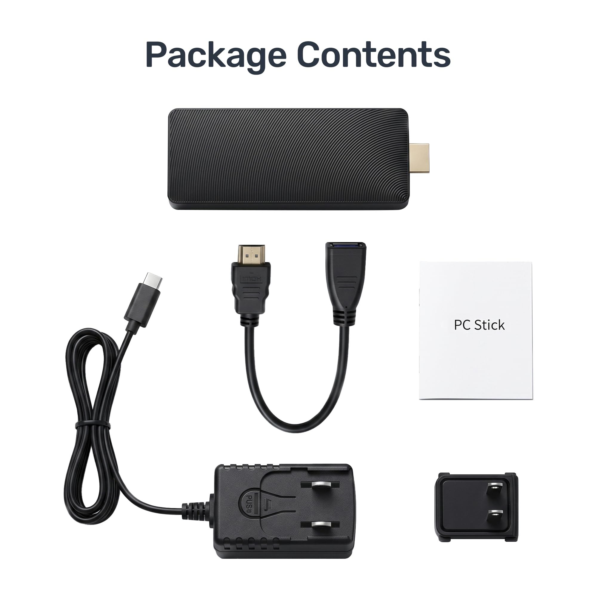 Mini PC Stick, Win 11 Celeron J4105 8GB RAM 128GB eMMC 2.7GHz, USB-C Fanless Desktop PC, USB 3.0 X 2, RJ45 Gigabit Ethernet 4K 60Hz, WiFi BT 5.2, HDMI 2.0 per Business, Casa, Ufficio