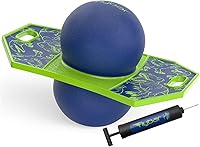 Vista 9 de Flybar Pogo - Pelota de truco para niños, tabla de rebote de equilibrio con cubierta antideslizante, bomba incluida, juguetes para interiores