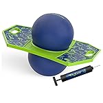 Flybar Pogo Trick Ball for Kids, Trick Bounce Board for Boys and Girls Ages 6+, Up to 160 lbs, Includes Pump, Easy to Carry Handle, Durable Plastic Deck Indoor, Outdoor Toy Pogo Jumper (Dino)
