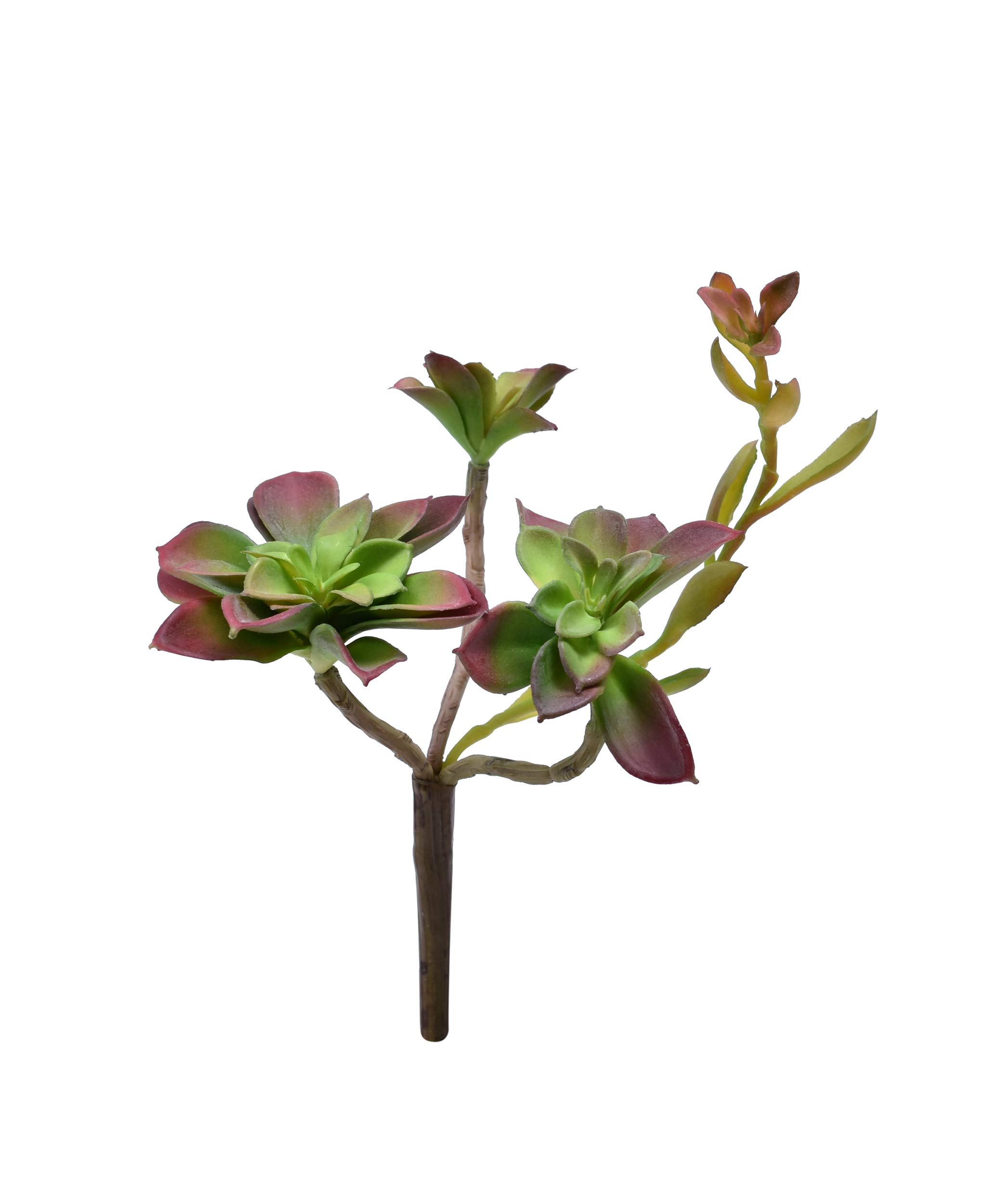 Artificial Fake Succulent Plants Artificial Flowers Unpotted Stem For Home Wall DIY Decoration & Events Project (Pink Green), Yatai, JHT-398DTX4-G-Pink