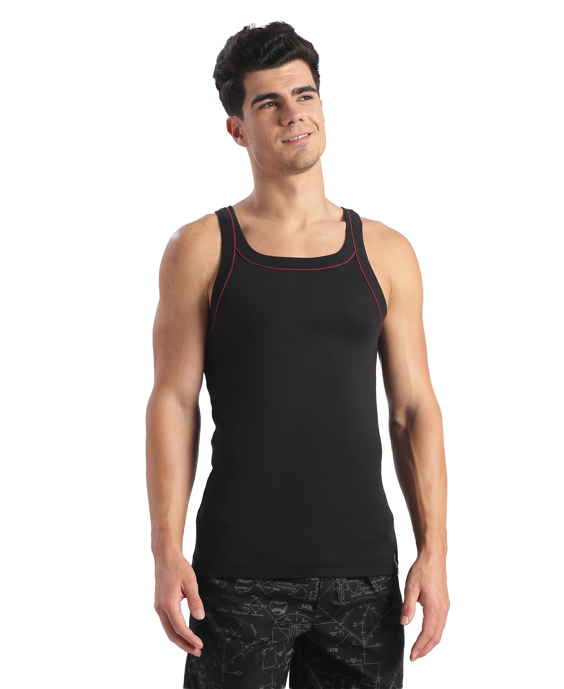 jockey US54 Men's Super Combed Cotton Rib Square Neckline Gym Vest with Back Panel Graphic Print (Shoulder Starp Color May Vary)-picture-59