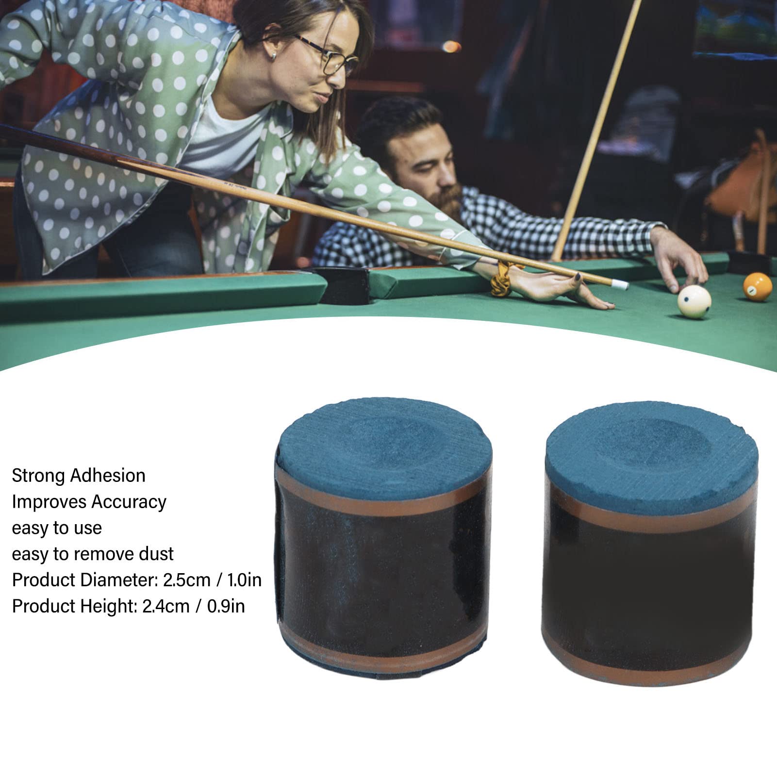 SUNGOOYUE Craie De Billard Professionnelle Bleue - Lot De Craies Anti-Poussière à Forte Adhérence Pour Queue De Billard