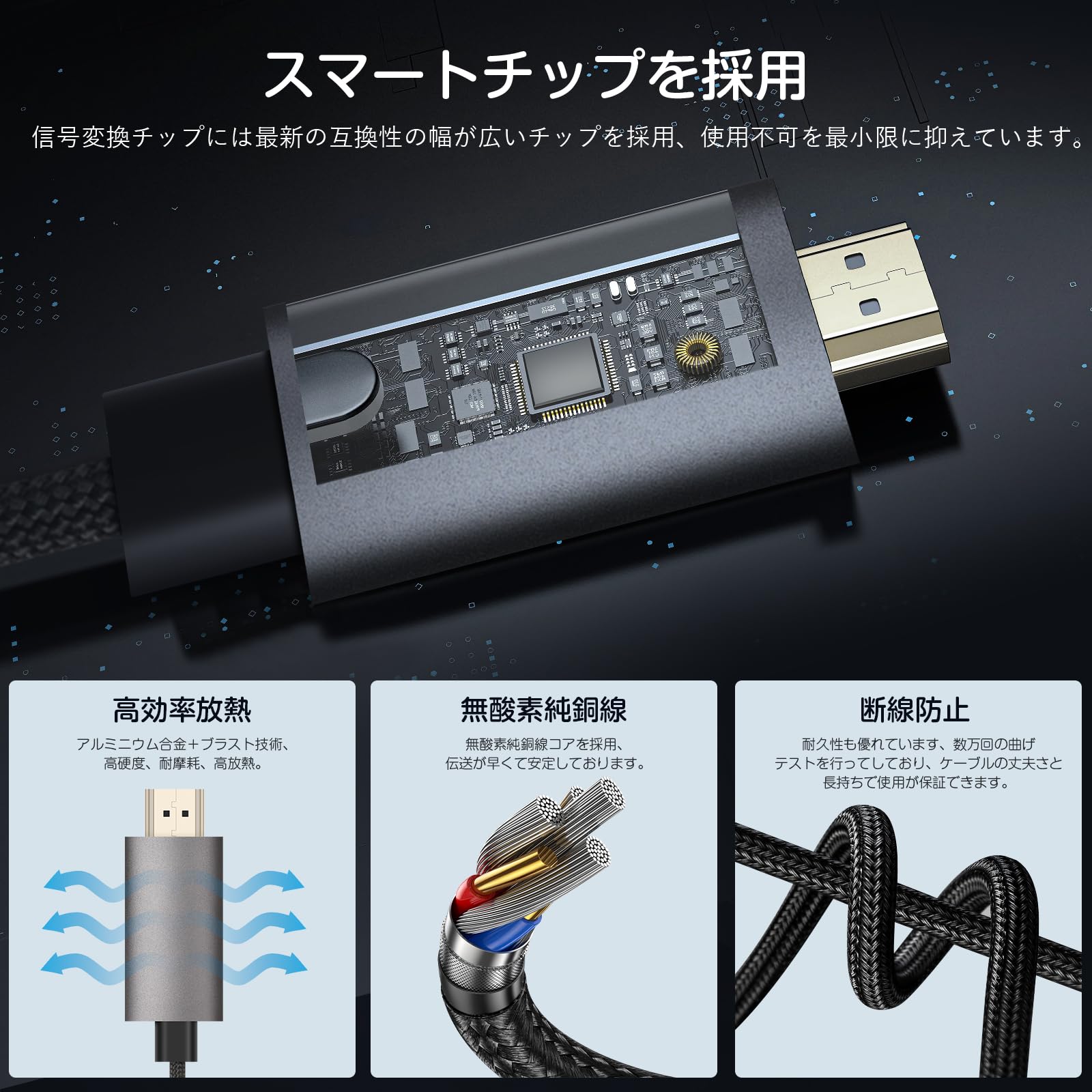 Amazon | HDMIケーブル iPhone HDMI変換ケーブル 2m Lightning 電源