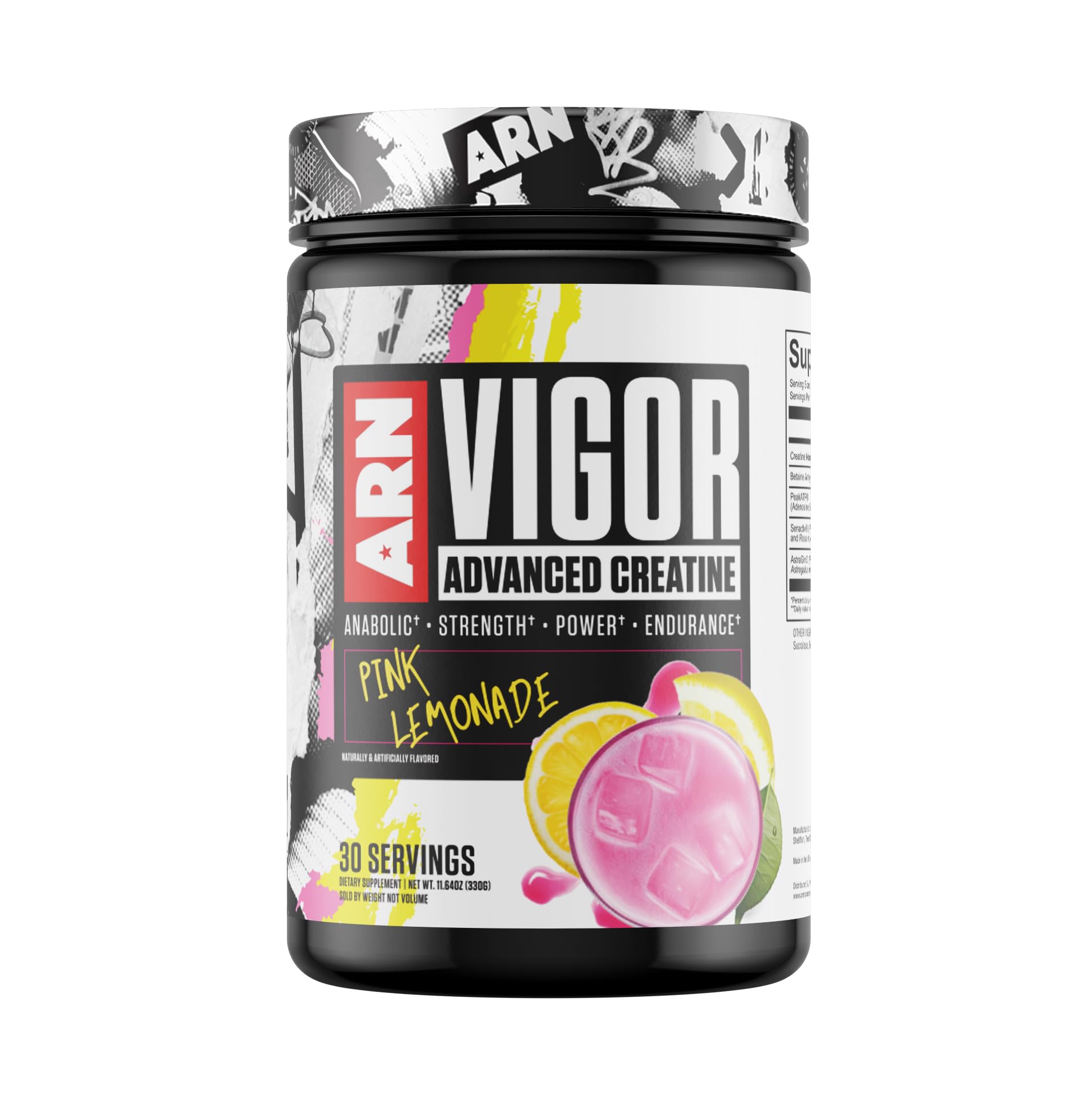 Arms Race NutritionARN | Vigor Advanced Creatine Formula (30 Servings, Pink Lemonade)