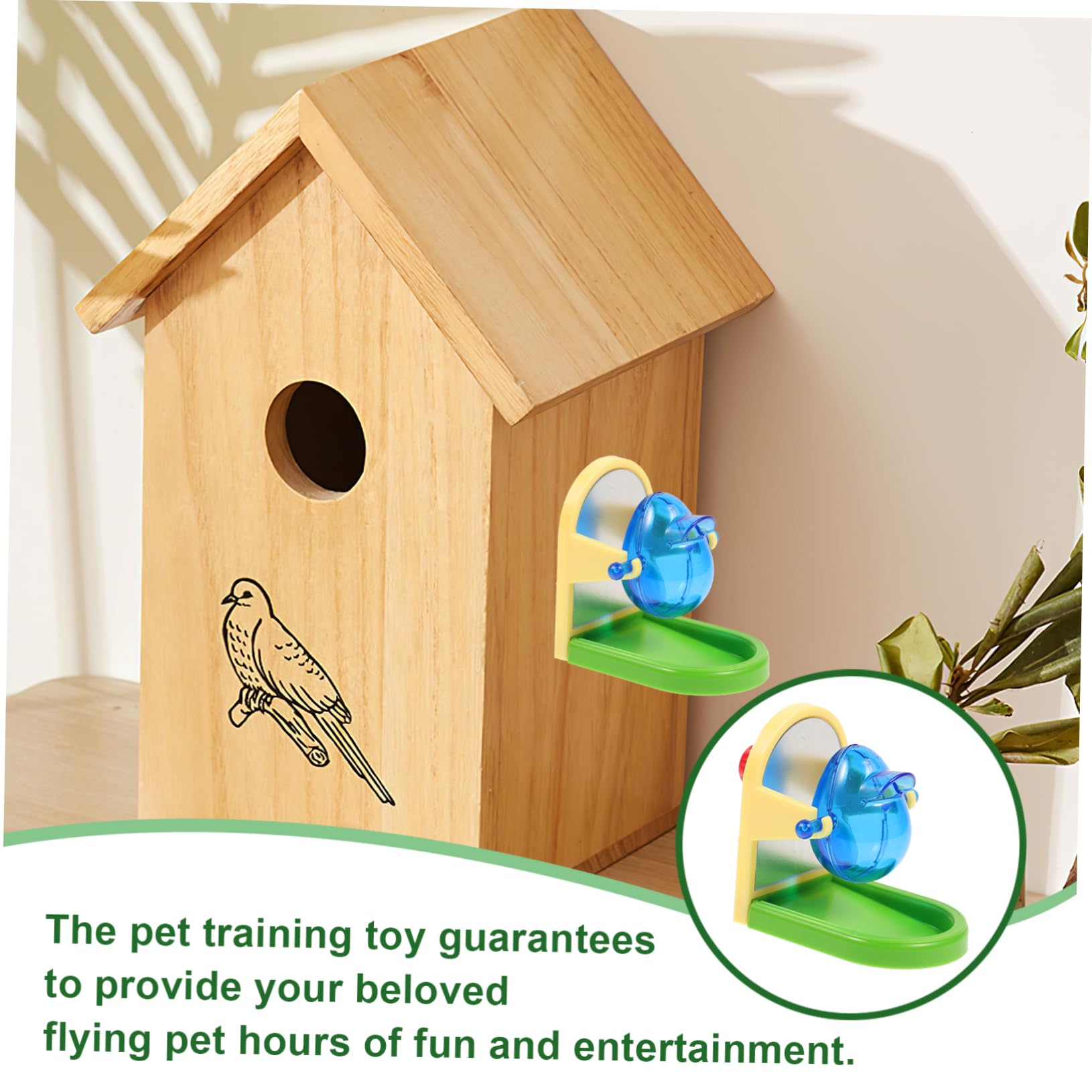 ibasenice Juguete Divertido para Loros Color Aleatorio Diseño Simple Dispensador de Comida, Material Metal y Plástico para Entrenamiento y Entretenimiento de Pájaros