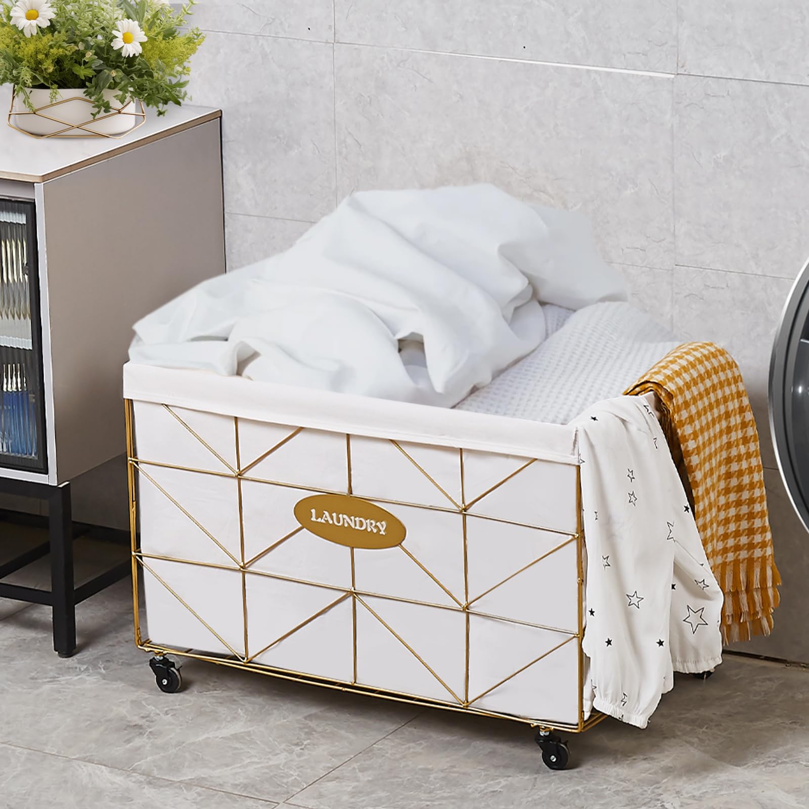 Amazon.com: Mxfurhawa Laundry Hamper, 65L Collapsible Laundry