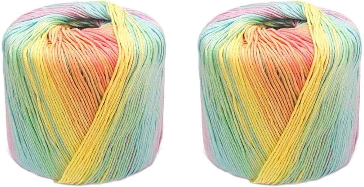 Fil à tricoter au crochet en coton à fibres longues pour poupées et châles bricolage - Col. 44