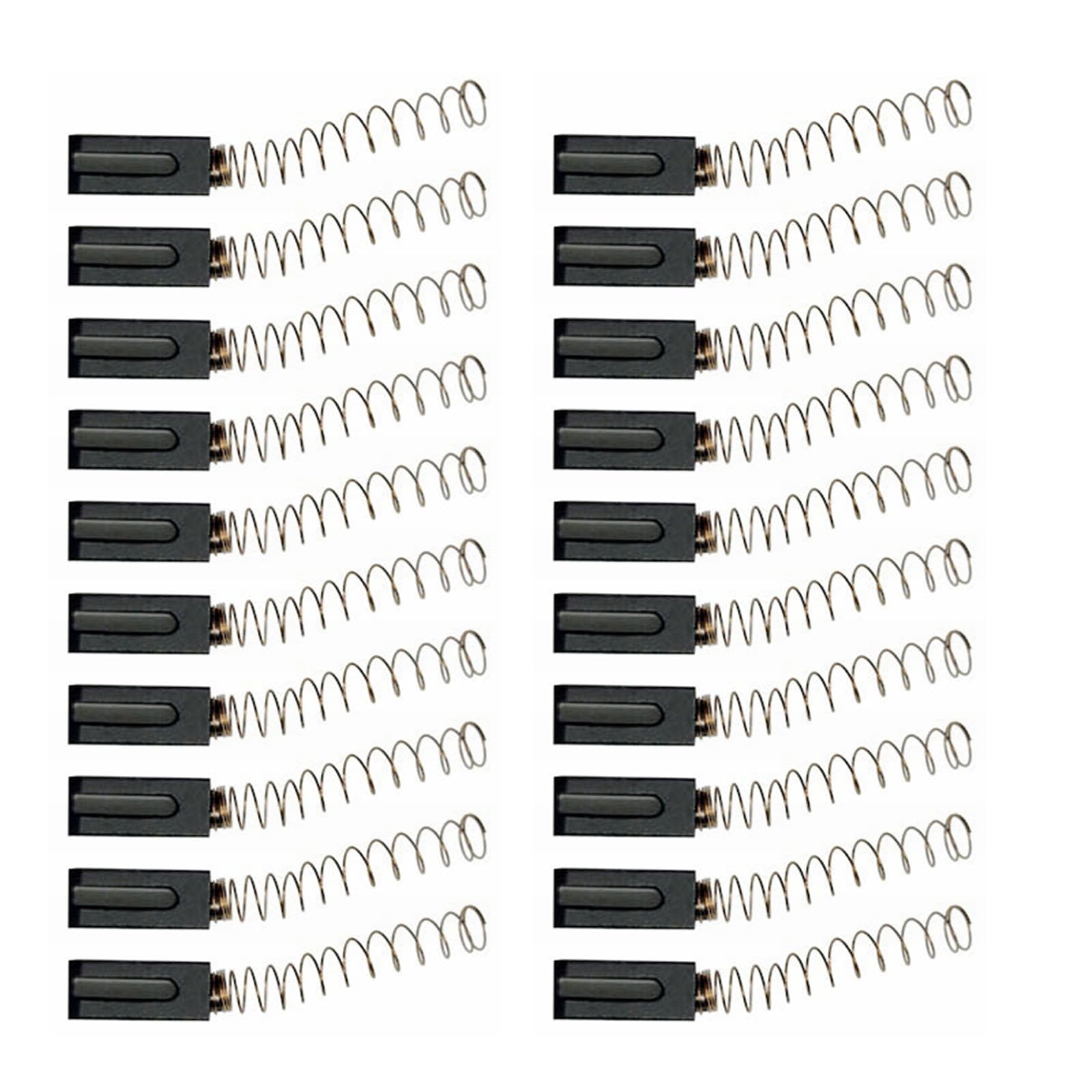 Buxuaaaa 20Pieces Carbon Brushes Electric Welding Machine Motor Brush Metal Texture for Enhancing Conductivity and Longevity Professional Welding Maintenance