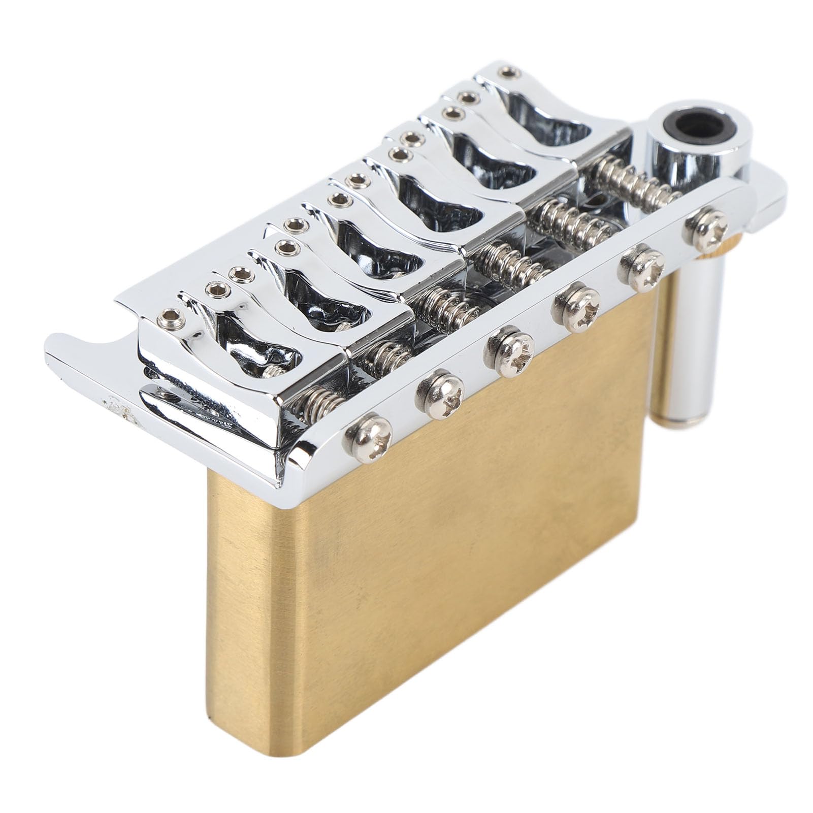 Puente de Trémolo de Guitarra, Puente Guitarra Eléctrico, Espaciado Cuerda 54 Mm, Unidad Tremolo Aleación Zinc Vibrato para Vibrato 6 Cuerdas Tailpiece