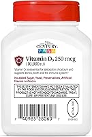 Vista 6 de 21st Century Vitamina D3 250 mcg (10,000 UI) Cápsulas blandas de liberación rápida, 110