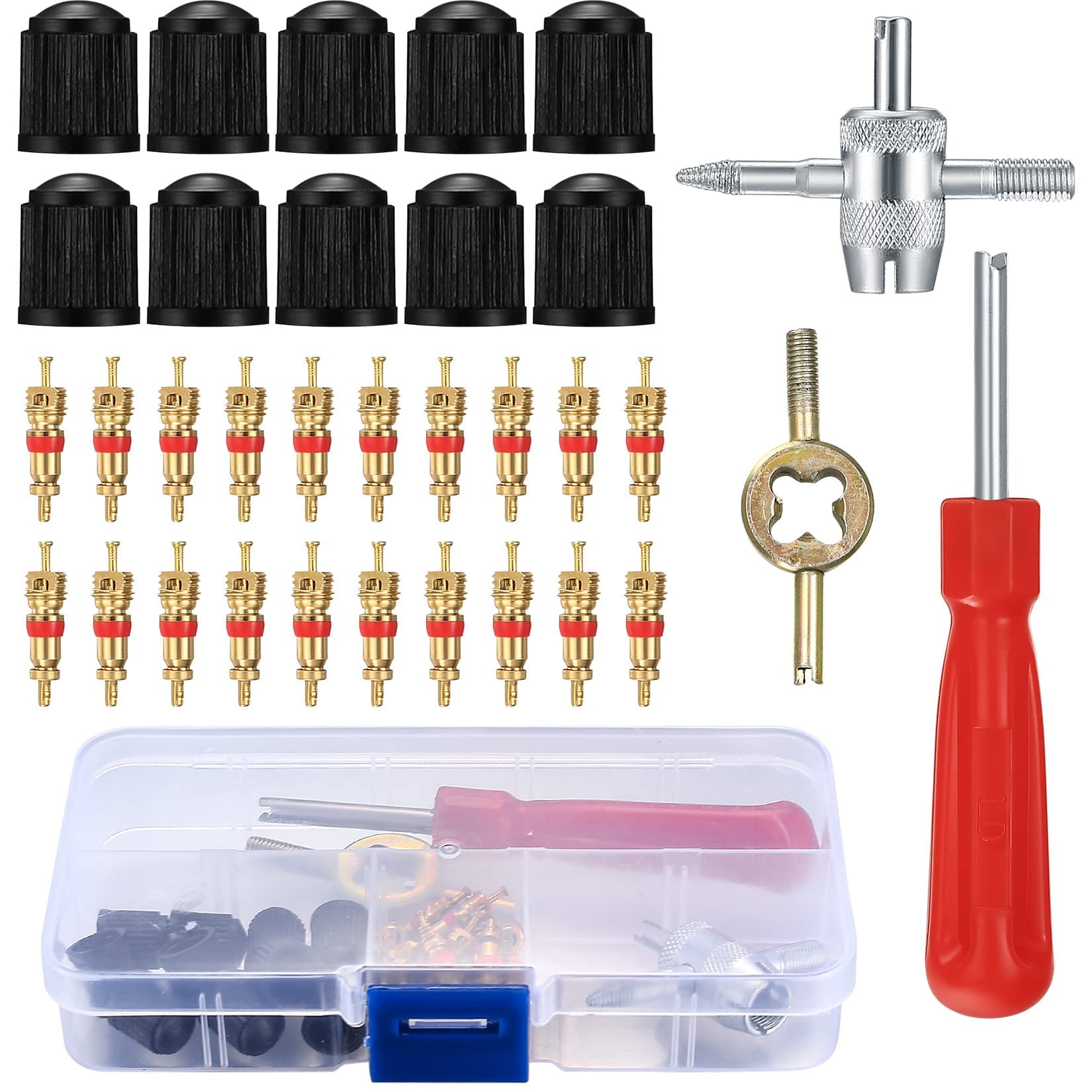 Joyan Reifenventil Werkzeug Set 4-tlg - Ventilhebel Für Auto Fahrrad Motorrad