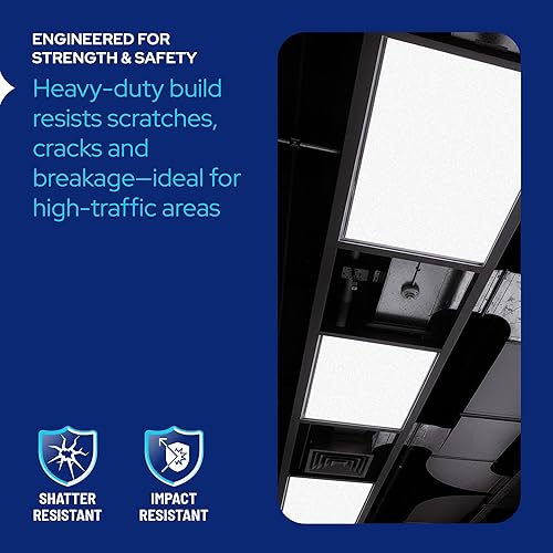 Miniatura 5 de KastLite Frost Glaze Panel de iluminación  Iluminación fluorescente acrílica de 0.080 pulgadas de grosor para accesorios de techo  22.5 x 46.5