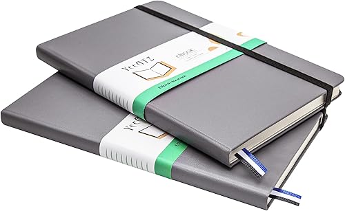 Miniatura 2 de YeeATZ Cuaderno de tapa dura en blanco para dibujo, tamaño mediano, 5.5 x 8.4 pulgadas, papel grueso de 3.53 ozm (gris, liso)