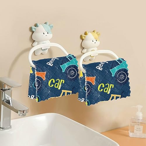 Miniatura 6 de FRODOTGV Tractor Cars Quality Print Kitchen Microfiber Towels Quick Dry 6 Pack Tea Towels for Kitchen for Restaurant Table