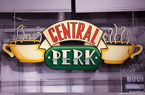 Miniatura 1 de Trends International Friends - Póster de pared de Central Perk, 22.375 x 34 pulgadas, versión premium sin marco