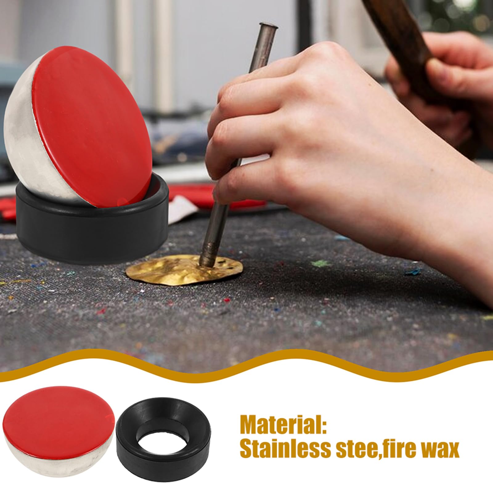 iplusmile Set Strumenti Microincastonatura per Gioielli Sfera Ceralacca 11 CM Base Sferica per Incisione di Precisione Accessori per Micro Intarsi e Lavorazione Orafa