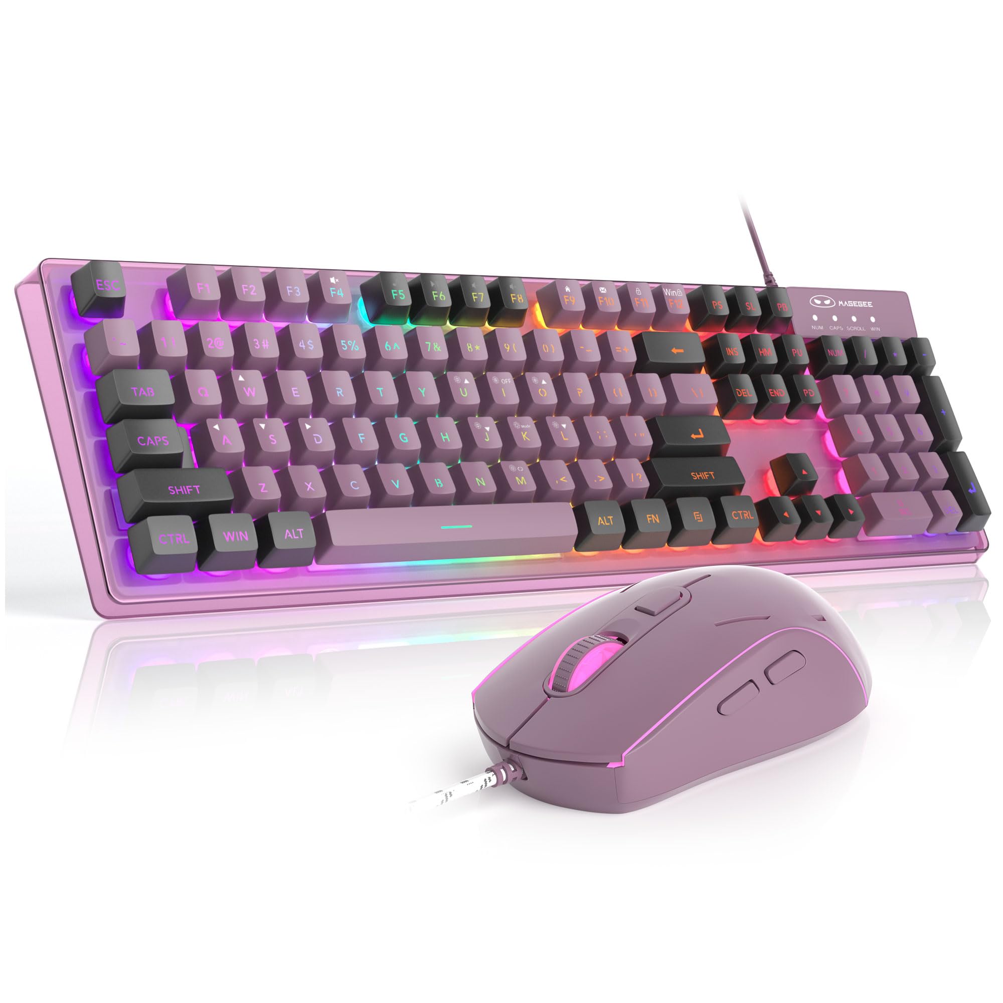 Amazon | ゲーミングキーボードとマウスのコンボ、K1 RGB LEDバック