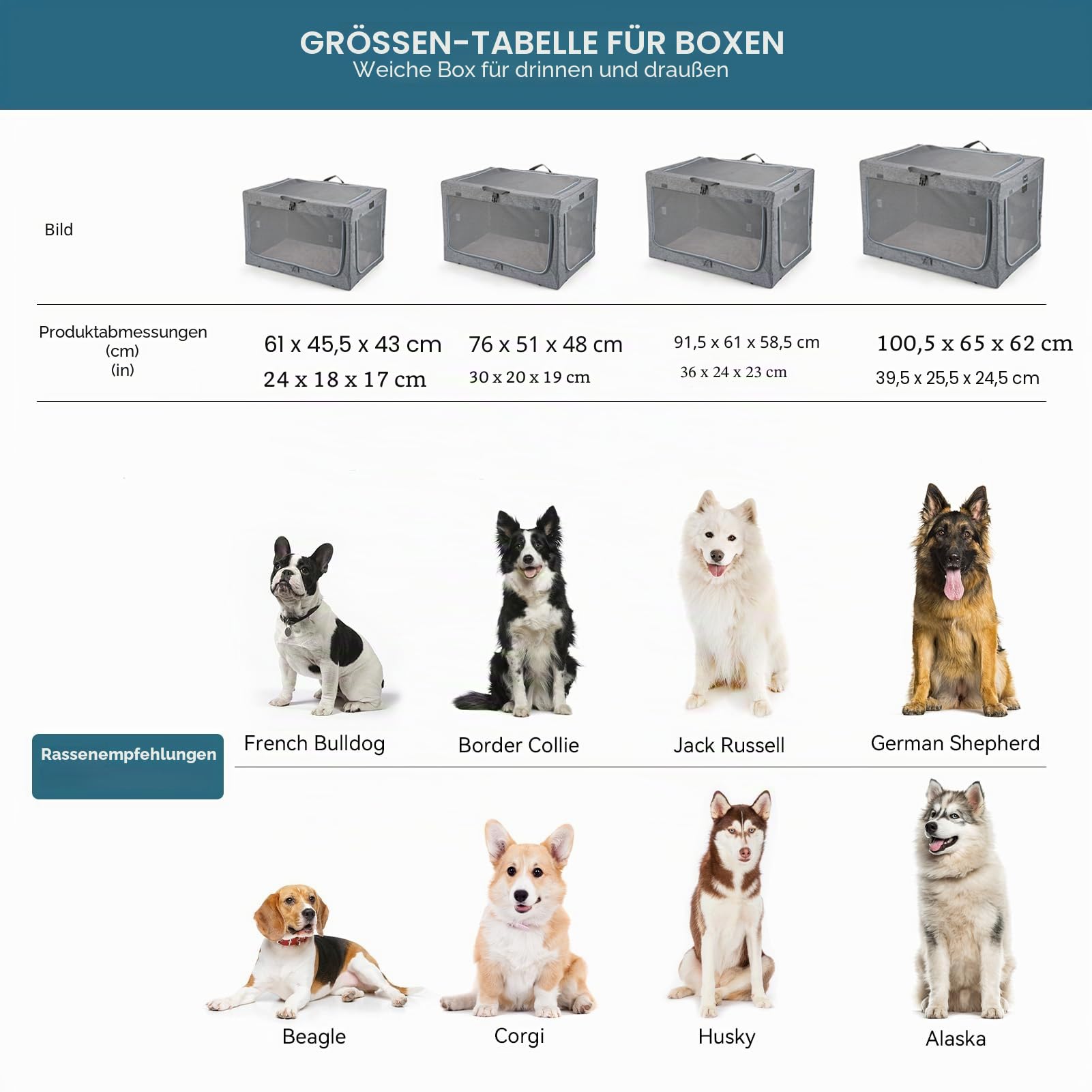 Petsfit Hundebox für Zuhause, Hundebox faltbar für mittlere kleine Hunde, Hundetransportbox Auto Verstellbares Design Hundeschlafbox, Zimmerkennel Hund mit Reißfeste Netzfenster & plüsche Betteinlage