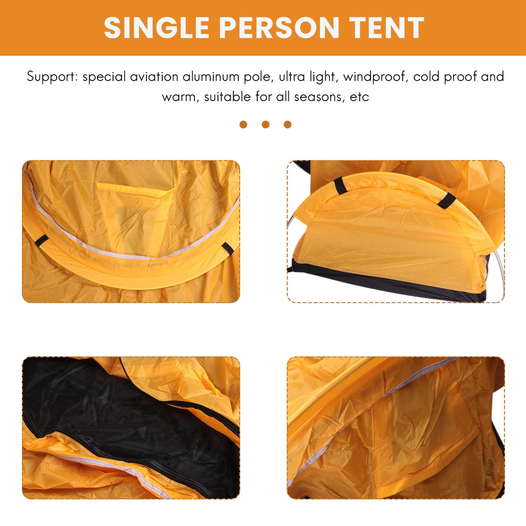 Ultralight Bivvy Tenda Singola Backpacking Bivy Tenda Impermeabile Bivvy Sacco per Viaggi