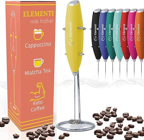 Elementi Varita espumadora de mano de leche, varita mezcladora de café, varita mezcladora de café, espumador de café de mano, espumador de espuma disponible en Yaxa El Salvador