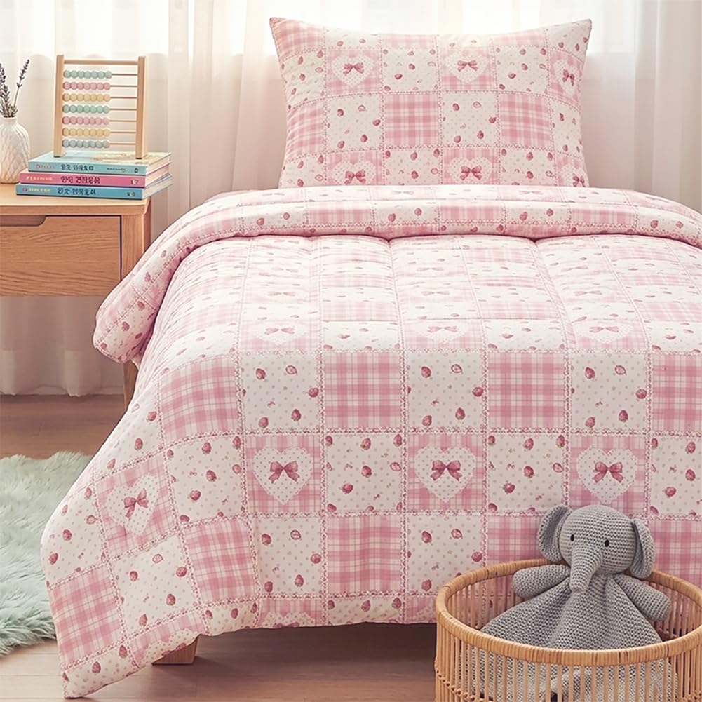 AShanlan Bettwäsche Blumen 135x200 Pflanzenmuster Bettbezug und Kissenbezug 80x80 cm ÖkoTex Zertifiziert Microfaser Bettwäsche-Sets mit Reißverschluss