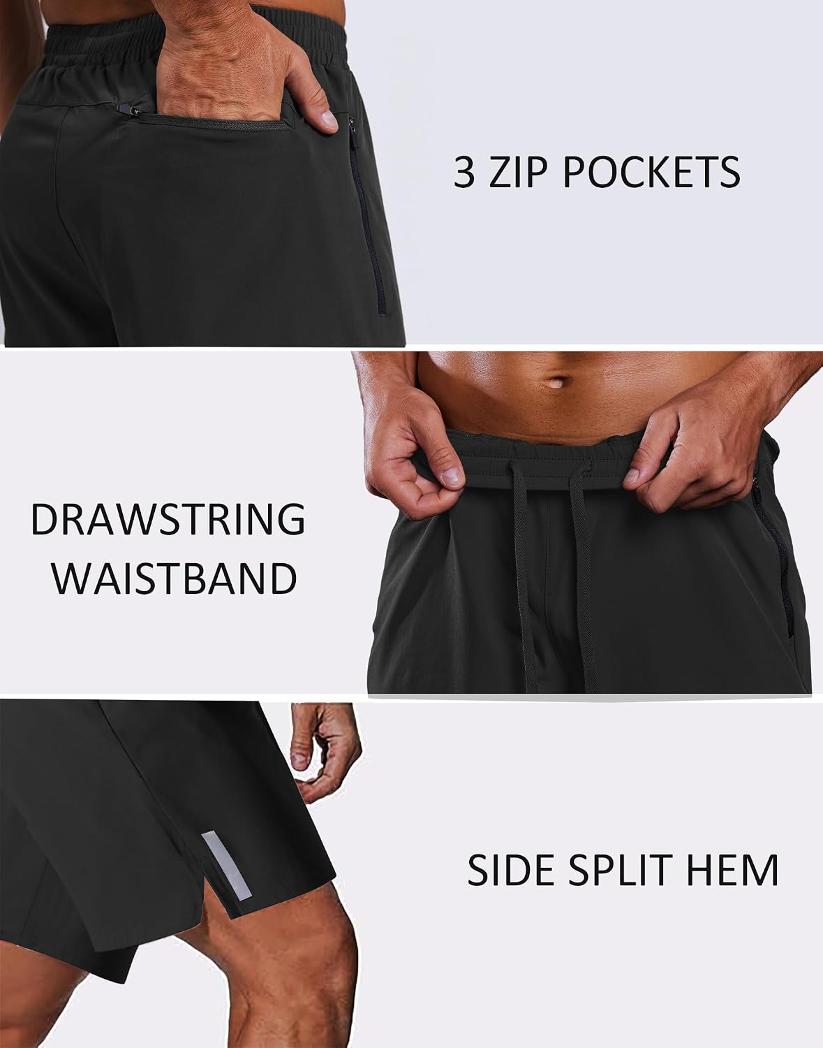 COOFANDY Men's Running Athletic Shorts 7" Workout Gym Short Tennis Quick Dry Active Sport Hiking Basketball