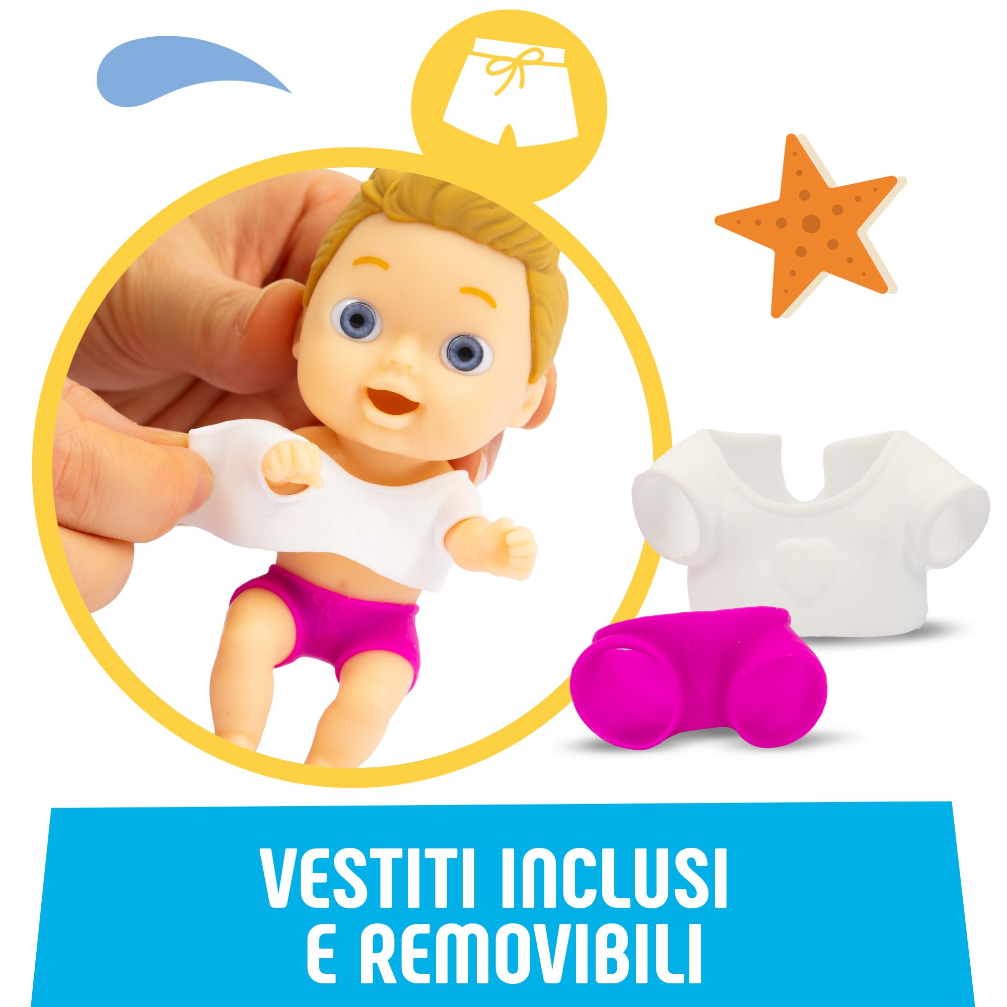 Cicciobello Amicicci Summer Steph - Bambola Con Pelle Che Si Abbronza Al Sole E Costume, Per Bambini Dai 3 Anni