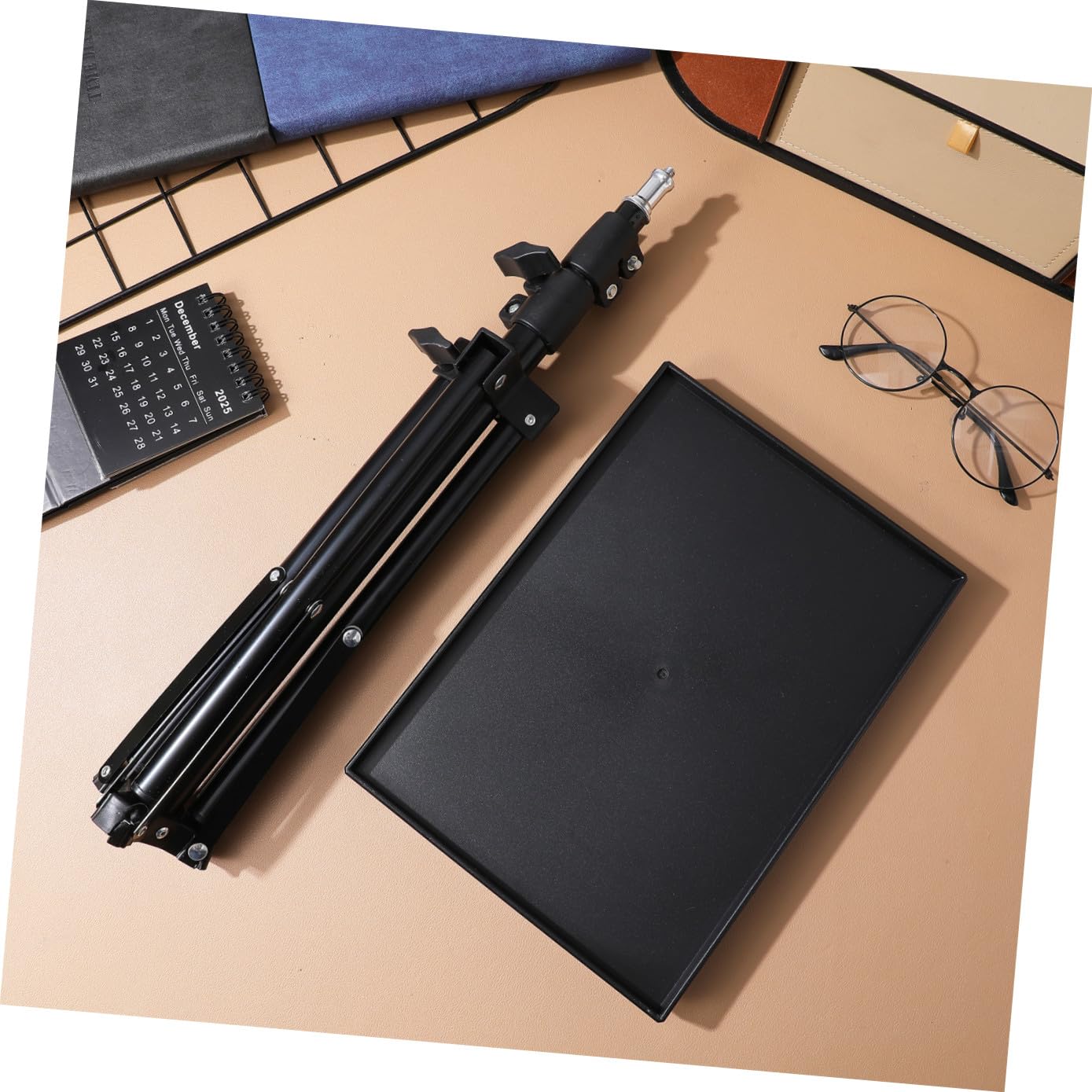 ERINGOGO Treppiede per Proiettore da Tavolo Asta Telescopica, Supporto Regolabile per Computer Portatile, per Film, Dj Rack e Uso Domestico