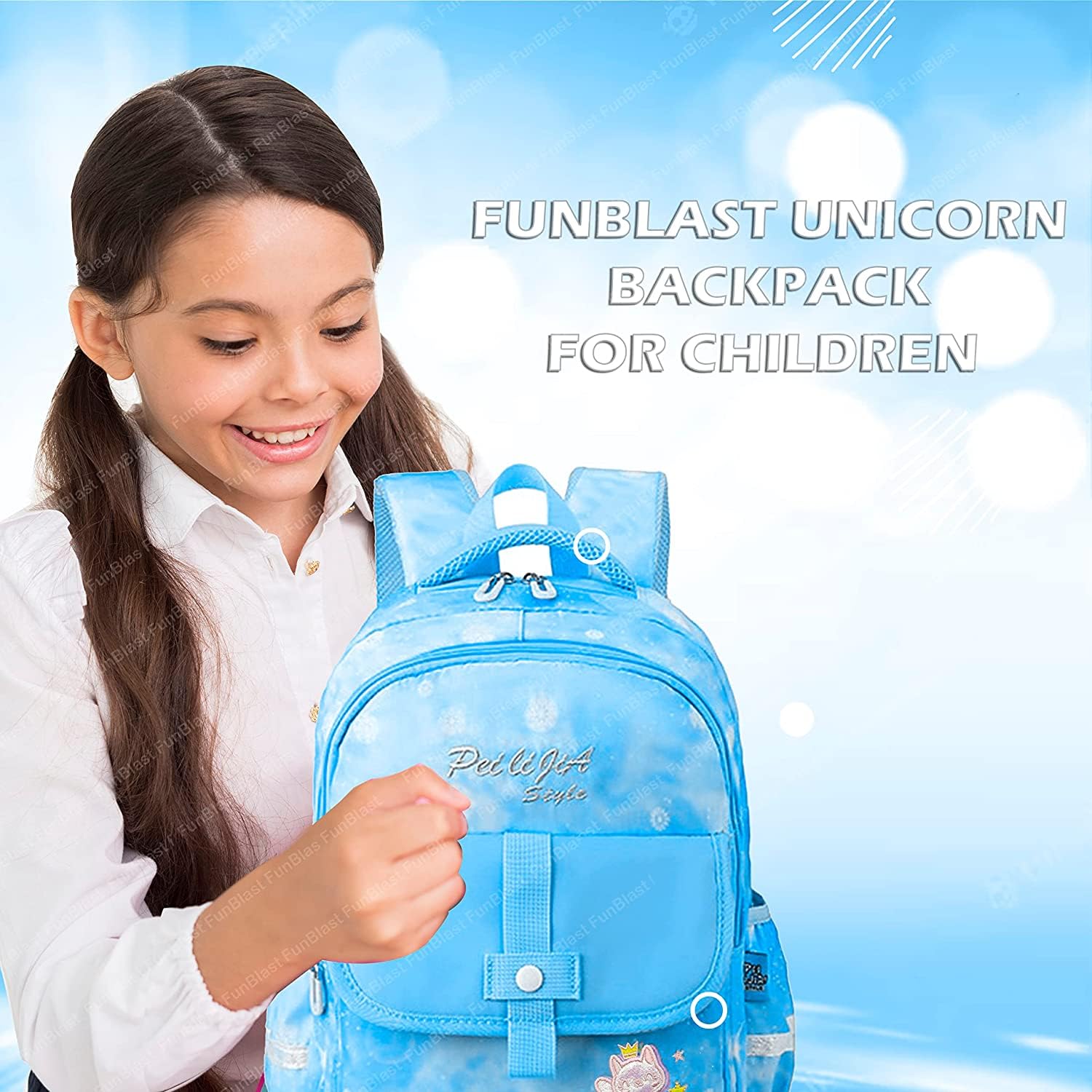 CROPDAK Unicorn Backpack for Children - School Bag for Student, School and College Bags, Lightweight Large Capacity Bag for Boys Girls Kids, Travel Bag, Picnic Bag (42 X 29 X 18 CM) 2
